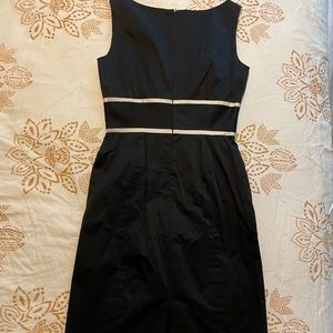 Black and White knee length dress